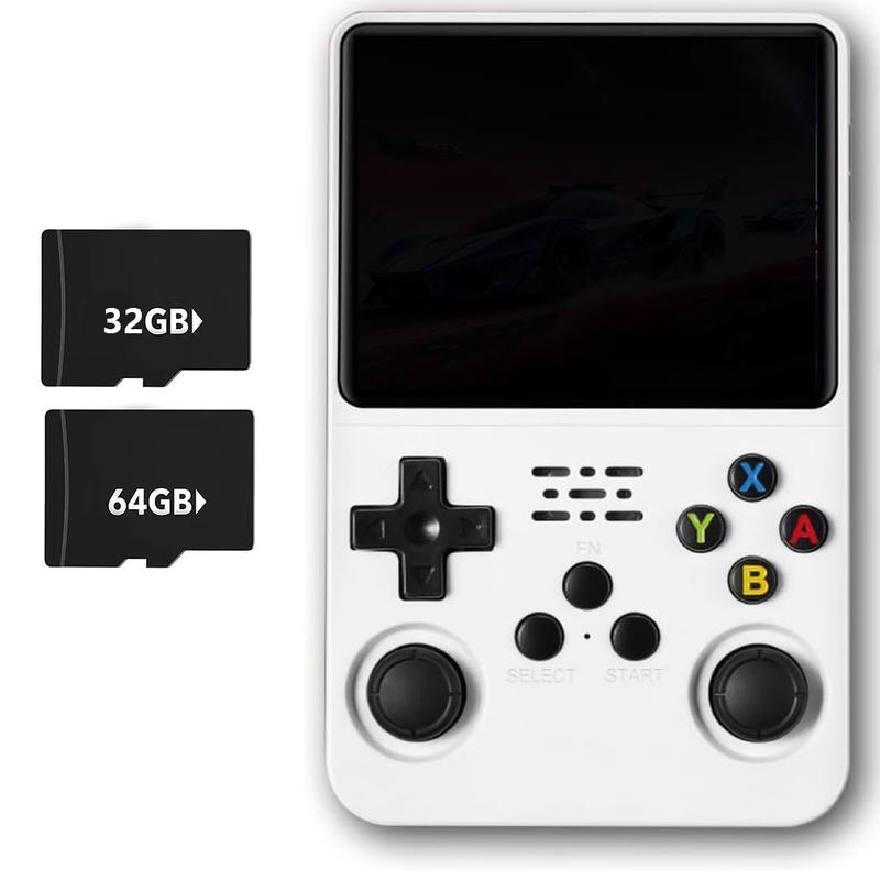 Consola de juegos portátil WUDS R36S: pantalla IPS de 3,5", sistema Linux con más de 16000 juegos clásicos, tarjeta TF de 32 GB + 64 GB, portátil, ideal como regalo de Navidad, Acción de Gracias o cualquier otra festividad. tiktokshopspringglowup