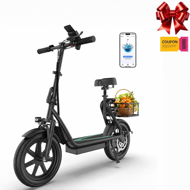 Patinete eléctrico, motor de 500 W, velocidad máxima de 35 km/h, batería de larga duración, autonomía de 35-45 km por carga, pantalla LCD, sistema de doble frenado. Patinete urbano para adultos.