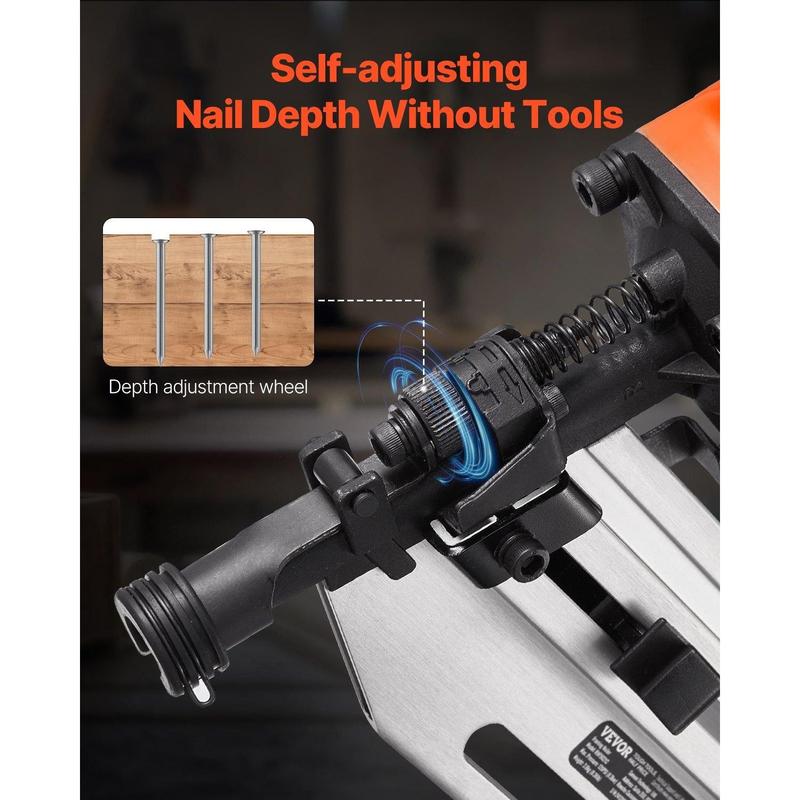 Clavadora neumática para estructuras de 2" a 3-1/2", cabeza redonda completa de 21°, 80-120 PSI.