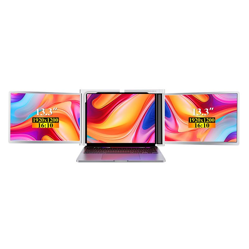 Extensor de monitor para portátil S350 de 13,3" con panel IPS, pantalla FHD de 1920x1200, monitor externo USB-C/USB-A con un solo cable para trabajar con el portátil, requiere controlador para la configuración inicial, compatible con Windows y Mac.