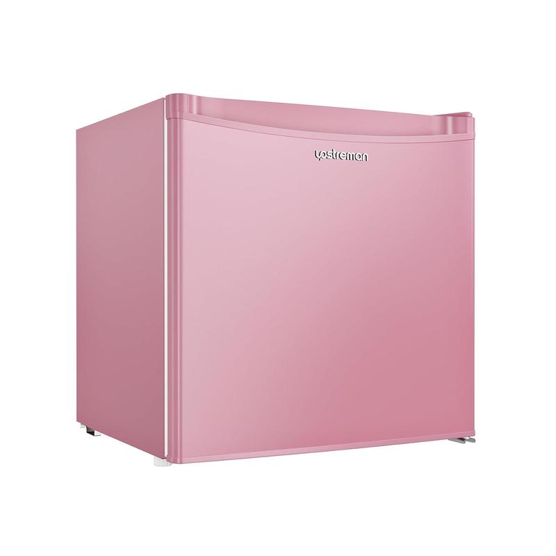 Mininevera Upstreman de 90 litros con congelador - Nevera de viaje compacta de una puerta, estantes de plástico, modelo BR321 de alta eficiencia, termostato ajustable, silenciosa, de bajo consumo energético para dormitorios, con un servicio al cliente fia