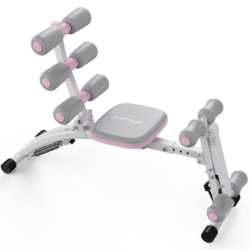 Banco de pesas ajustable, multifuncional para entrenamientos de cuerpo completo con mancuernas, capacidad de 136 kg (300 lbs), estructura triangular, respaldo ergonómico acolchado, máquina de ejercicios para entrenamiento de fuerza en el gimnasio en casa.