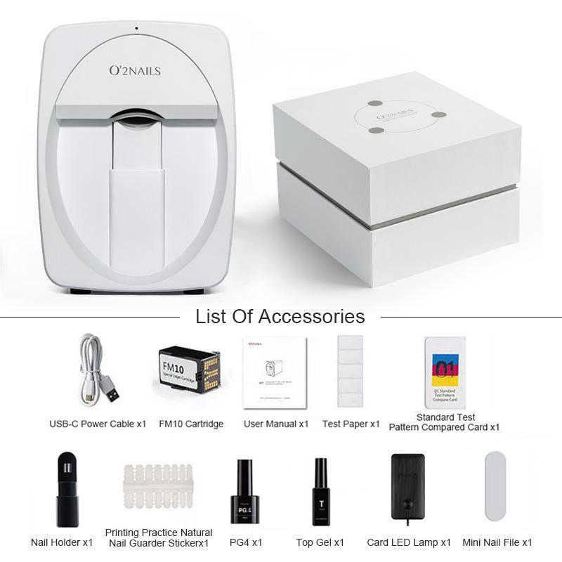 Impresora 3D de uñas, impresora digital móvil para decoración de uñas con control por aplicación, para uso en salones y hogares, impresión de fotos personalizadas/impresión rápida de aproximadamente 450 veces/10 s, diseño DIY de decoración de uñas rosa