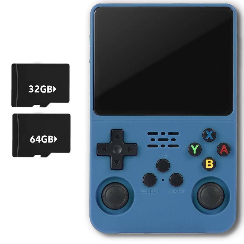 Consola de juegos portátil WUDS R36S: pantalla IPS de 3,5", sistema Linux con más de 16000 juegos clásicos, tarjeta TF de 32 GB + 64 GB, portátil, ideal como regalo de Navidad, Acción de Gracias o cualquier otra festividad. tiktokshopspringglowup