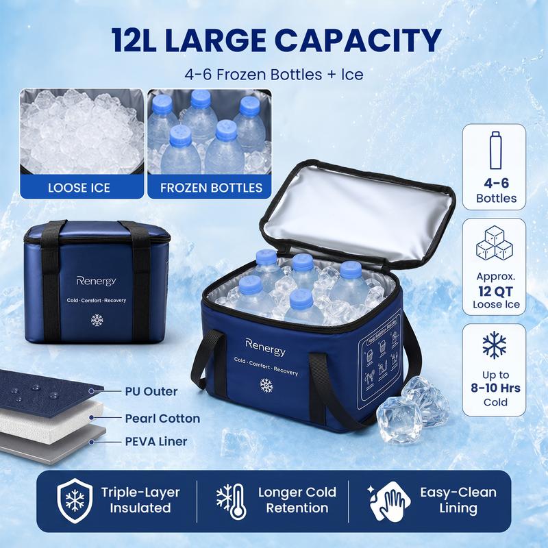 ¡Calidad superior a un precio increíblemente bajo! Máquina de crioterapia, temporizador programable para la rodilla después de una cirugía, máquina de crioterapia portátil con bomba silenciosa, almohadilla fría grande para tobillo, articulaciones del braz