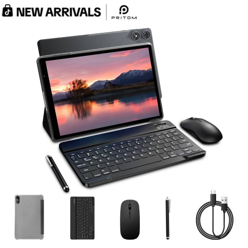[Novedades] Tablet PRITOM de 10 pulgadas con Android 16, WiFi 5G, 12 GB de RAM (3+9 GB), 32 GB de almacenamiento interno (1 TB), batería de 6000 mAh. Perfecta para trabajar y jugar. Mejora tu tecnología. Batería de larga duración. Dispositivo versátil. Re
