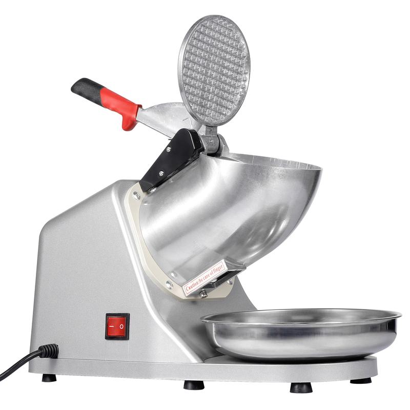 Máquina para raspar hielo de grado comercial Segawe, trituradora de hielo doméstica, máquina para hacer conos de nieve con capacidad de 65 kg, utensilio de cocina plateado, utensilios de cocina