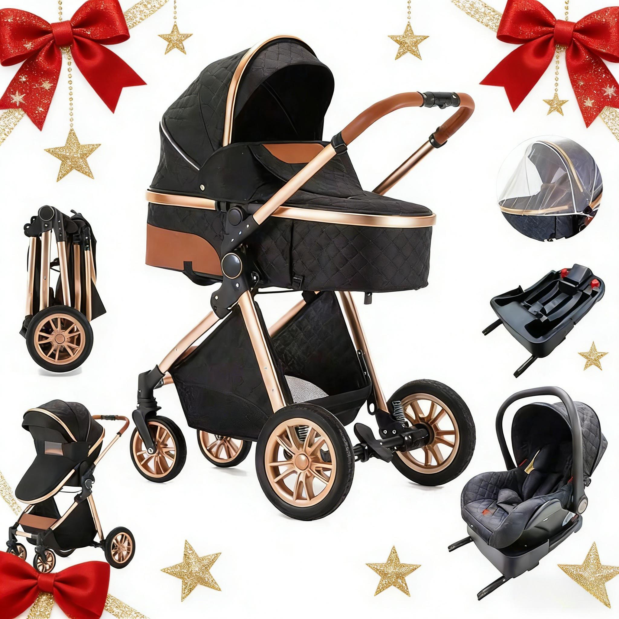 [Selecciones semanales] Cochecito de bebé Aobtkel, ofertas para ti, cochecito portátil y plegable 4 en 1 para niños pequeños con sol, cochecito de viaje ligero y de alta calidad para bebés, diversión al aire libre, juego combinado de cochecito y accesorio