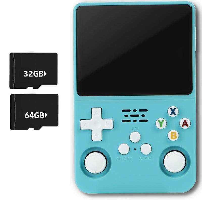Consola de juegos portátil WUDS R36S: pantalla IPS de 3,5", sistema Linux con más de 16000 juegos clásicos, tarjeta TF de 32 GB + 64 GB, portátil, ideal como regalo de Navidad, Acción de Gracias o cualquier otra festividad. tiktokshopspringglowup