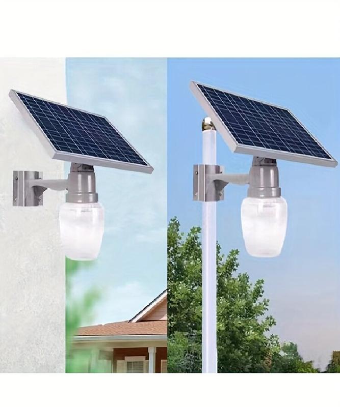 Luces solares, luces exteriores IP65 impermeables, apliques solares de pared, postes solares, encendido automático al anochecer, control remoto, luz blanca, montaje en pared o poste.