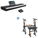 piano + soporte + taburete
