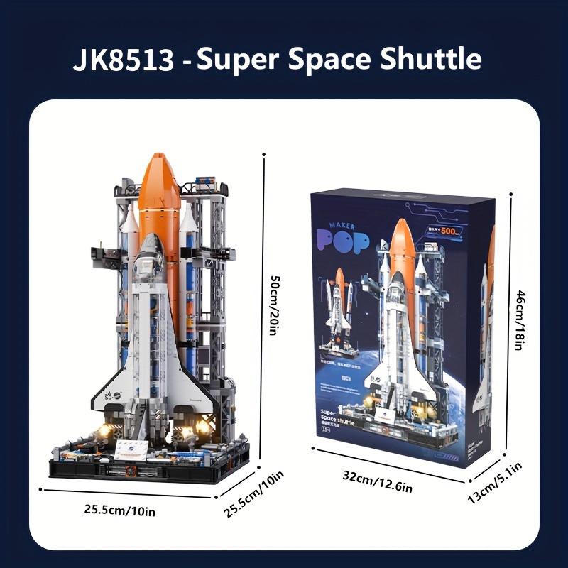 Juguetes de bloques de construcción Super Space Shuttle, modelo de gran tamaño de alta calidad, rompecabezas de ciencia ficción para decoración del hogar, 2200 piezas, regalo de cumpleaños y Navidad, set de coleccionista