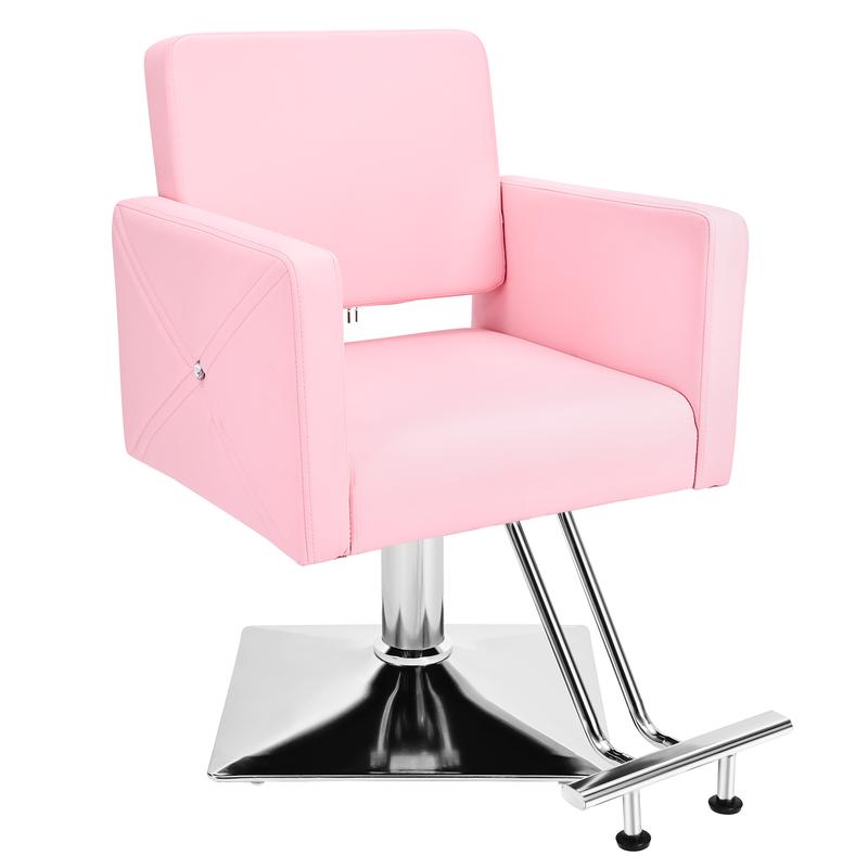 Silla de peluquería para estilistas con bomba hidráulica de alta resistencia, giro de 360 ​​grados, capacidad de carga máxima de 150 kg (330 lbs).