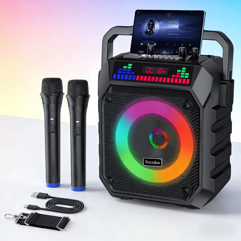 Paquete de subwoofer y amplificador ECHOMUSSY de 1200 W para debajo del asiento del coche - Luz ambiental, altavoz estéreo para coche, control individual de paso bajo/ganancia/refuerzo de graves, accesorio para camiones, SUV, coches, accesorios para el in