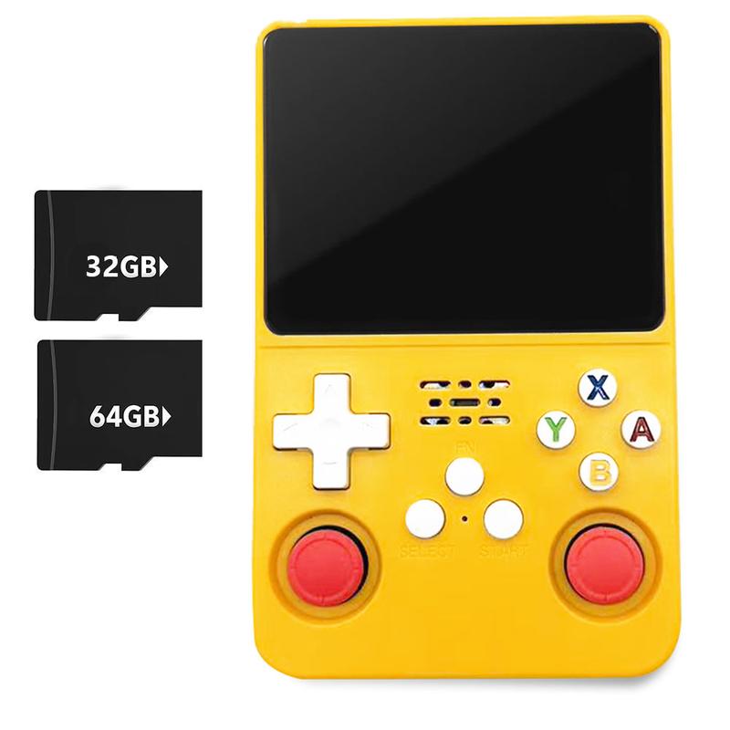 Consola de juegos portátil WUDS R36S: pantalla IPS de 3,5", sistema Linux con más de 16000 juegos clásicos, tarjeta TF de 32 GB + 64 GB, portátil, ideal como regalo de Navidad, Acción de Gracias o cualquier otra festividad. tiktokshopspringglowup