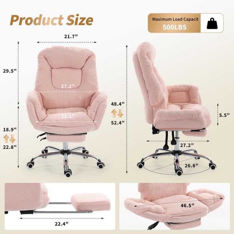Silla de comedor ergonómica Garvee Criss Cross: respaldo alto, reposabrazos ajustables en 3 niveles, reposapiés, comodidad para piernas cruzadas, para personas altas y corpulentas, silla de escritorio con ruedas para juegos en el hogar o la oficina.