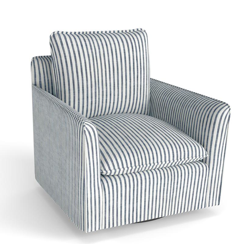 Sillón de lectura giratorio tapizado EBELLO con cojín de respaldo – Sillón moderno sin brazos con asiento suave y patas de madera para dormitorio, sala de estar, espacios pequeños, fácil de montar, silla de tocador
