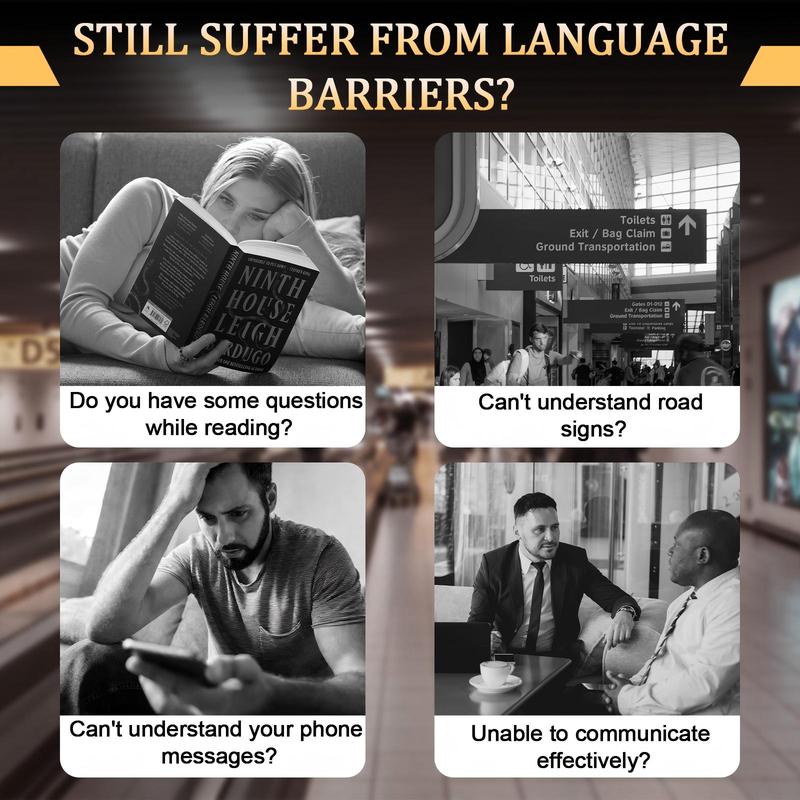 Dispositivo traductor de idiomas con IA | Sin cargos adicionales | La traducción no requiere señal | Traduce más de 138 idiomas con WiFi | Traducción multilingüe en tiempo real con pantalla táctil