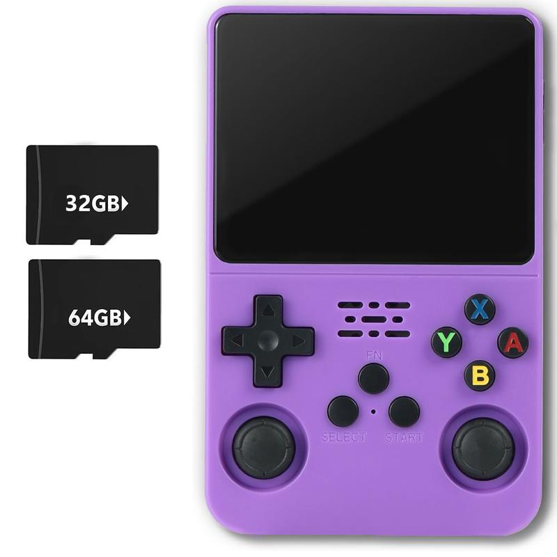 Consola de juegos portátil WUDS R36S: pantalla IPS de 3,5", sistema Linux con más de 16000 juegos clásicos, tarjeta TF de 32 GB + 64 GB, portátil, ideal como regalo de Navidad, Acción de Gracias o cualquier otra festividad. tiktokshopspringglowup