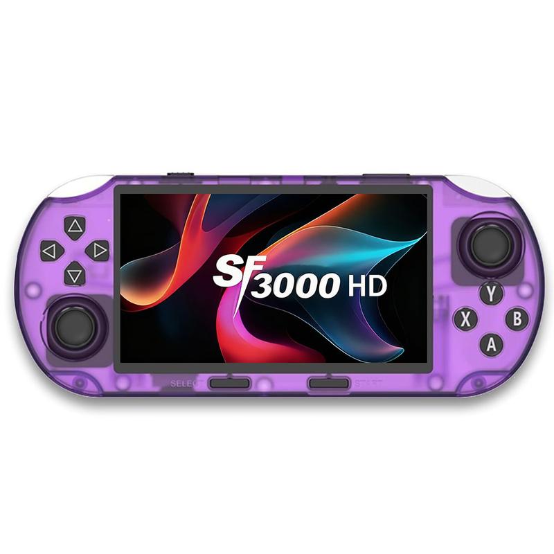 Consola de juegos portátil retro HD con más de 20000 juegos, salida de TV HD, 14 emuladores, pantalla IPS de 4,5 pulgadas y procesador de doble núcleo.