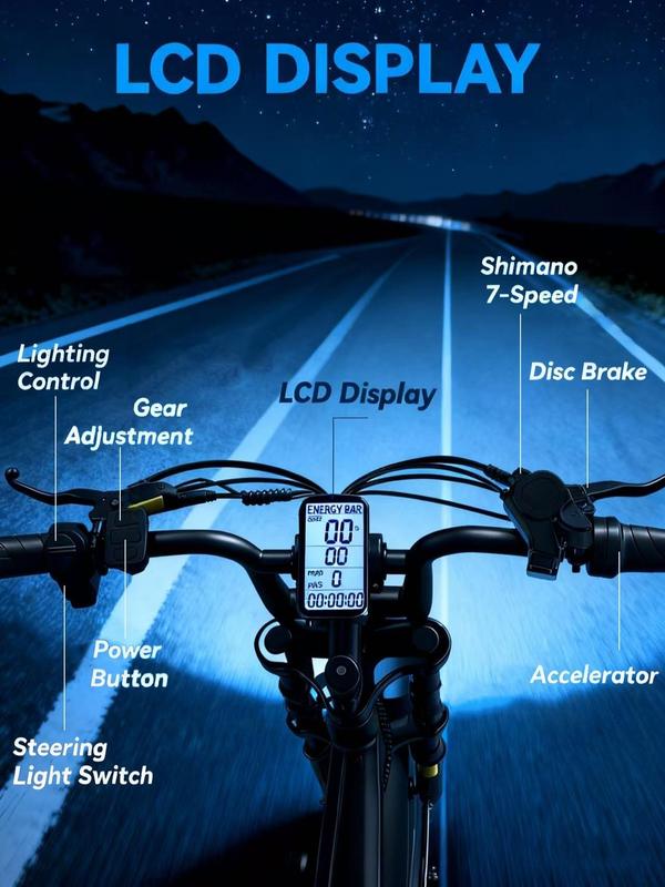Bicicleta eléctrica todoterreno de 1500 W | Suspensión completa | Velocidad máxima 55 km/h | Autonomía de más de 64 km | Batería extraíble de 48 V y 15 Ah | Faros LED | Neumáticos anchos todoterreno de 20 pulgadas | Bicicleta eléctrica con certificación U
