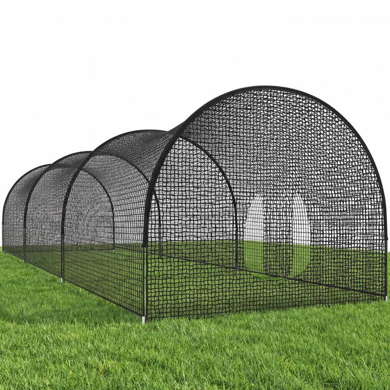 Jaula de bateo de béisbol Garvee de 10 metros con estructura y red - Ideal para entrenamiento en el patio trasero o en el campo, práctica de bateo, lanzamiento y golf.