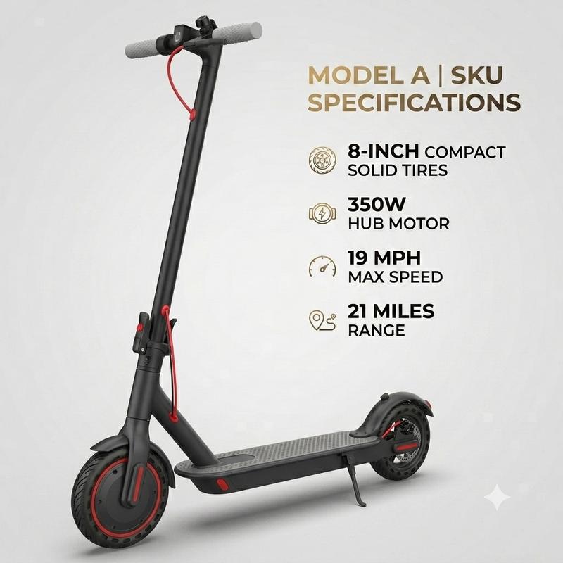 Patinete eléctrico para adultos, motor de 350-500 W, velocidad máxima de 30-35 km/h, autonomía de 34-45 km, neumáticos de 21,5-25,5 cm, patinete eléctrico plegable para adultos equipado con control por aplicación y sistema de doble frenado, plegable y por