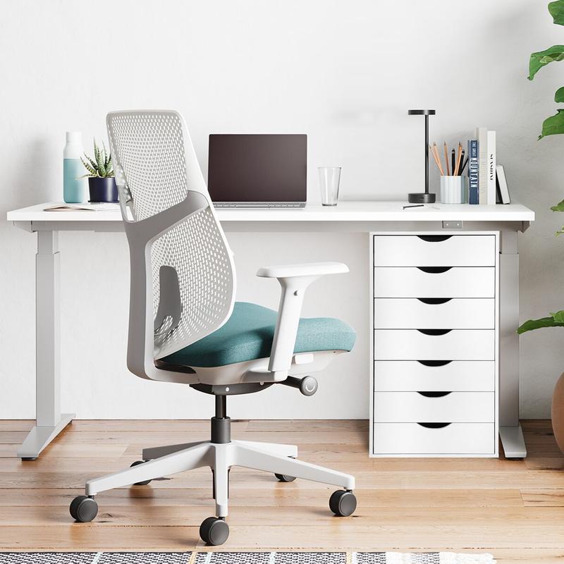 Organizador de almacenamiento VOWNER de 7 cajones, cómoda alta con ruedas, cajones Alex, organizador de tocador para maquillaje, oficina en casa, dormitorio.
