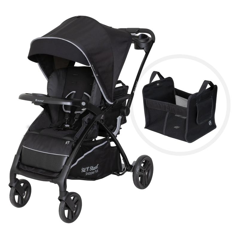 Cochecito Baby Trend® Sit N Stand® Premium 5 en 1 Shopper Plus con capota Comfort Cabin y cesta de almacenamiento MagneTec™.