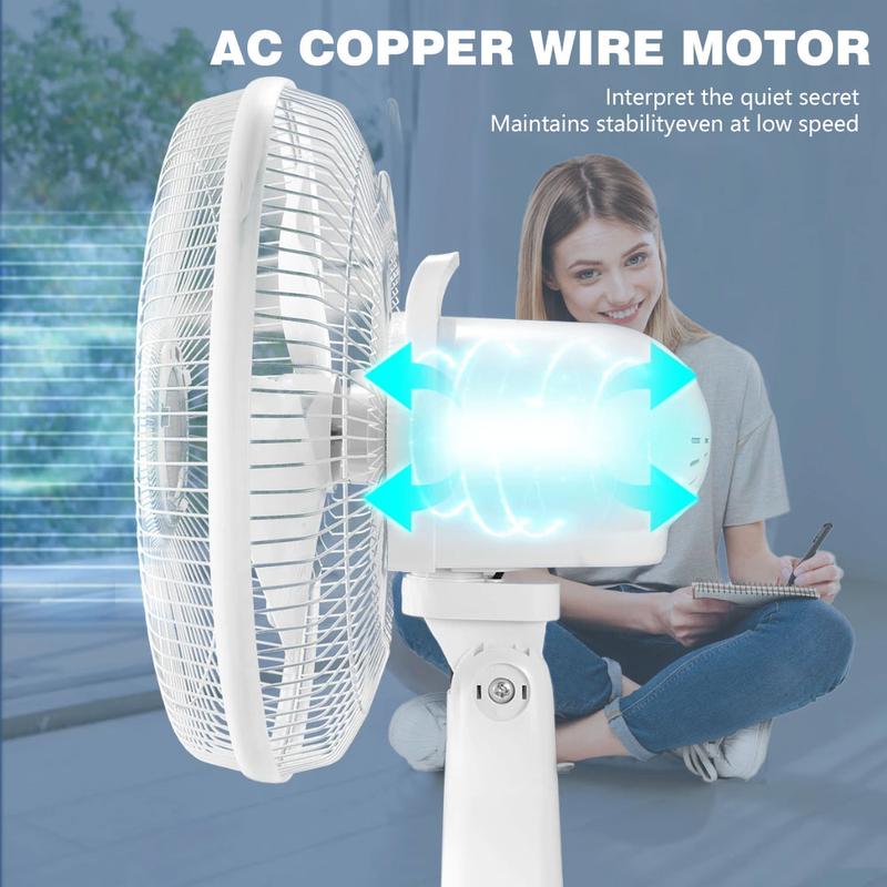 Ventilador de mesa recargable con bombillas LED y panel solar, batería de 6 V y 4500 mAh, motor de CC de 18 W, carga USB, flujo de aire de gran angular, kit de ventilador solar portátil para uso en interiores y exteriores.
