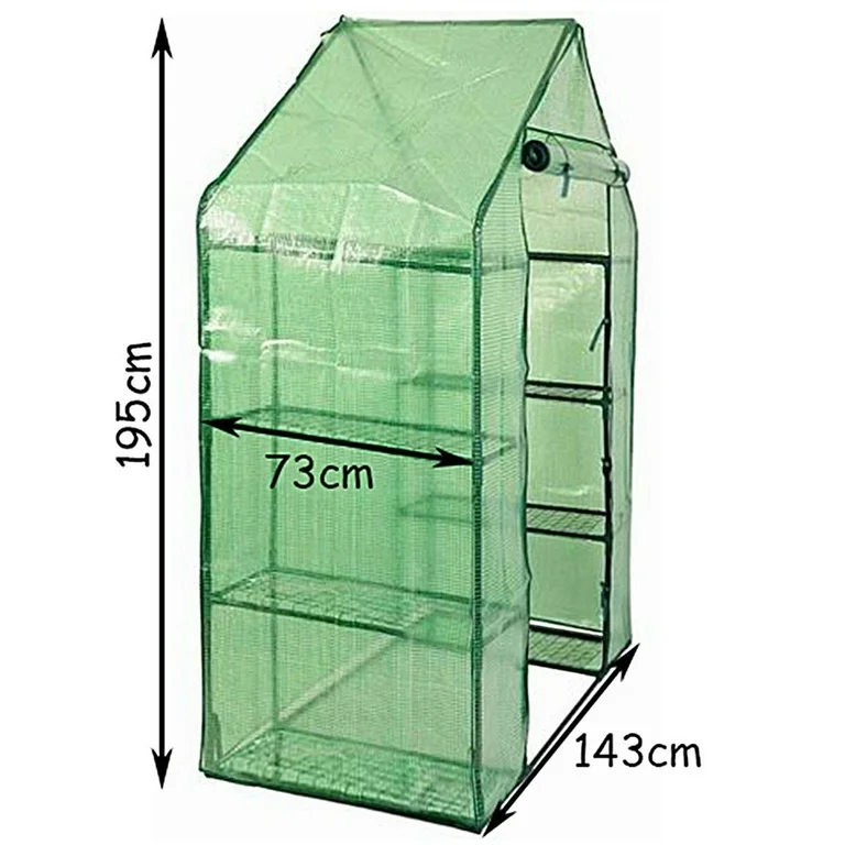 Costway Invernadero con Cubierta 143x73x195cm para Jardín Color Verde