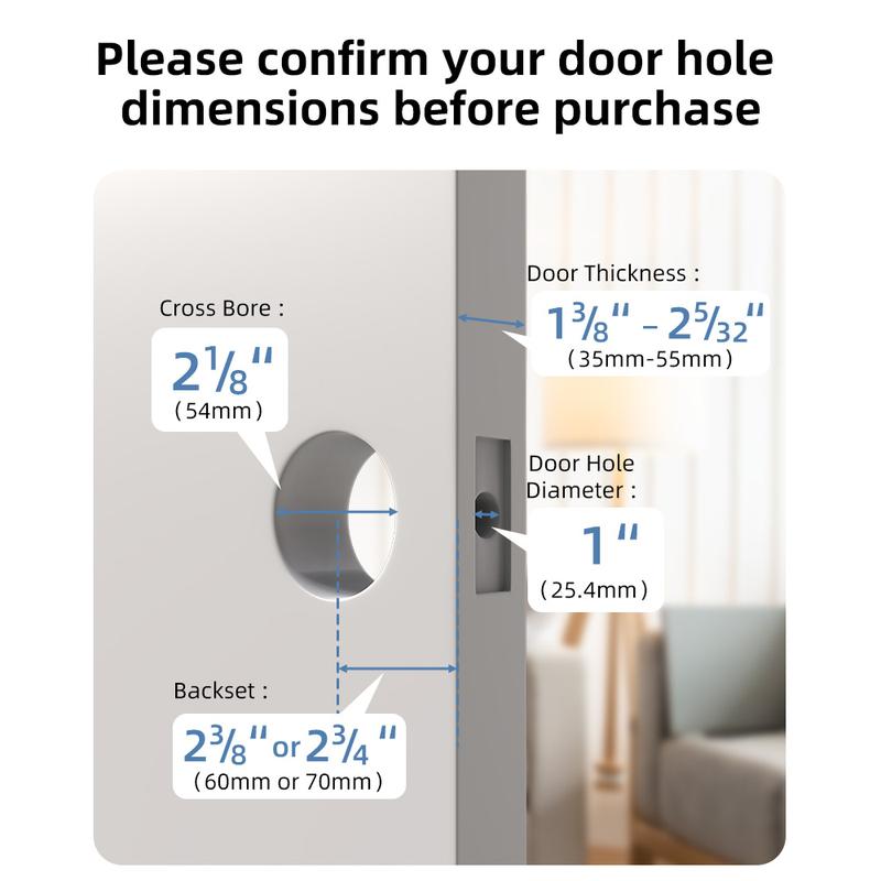 Cerradura de puerta inteligente con huella dactilar, manija de entrada sin llave, tecnología biométrica, perilla de control por aplicación para habitación, garaje, oficina, apartamento, almacenamiento local de datos, cerradura de puerta sin llave, cerradu