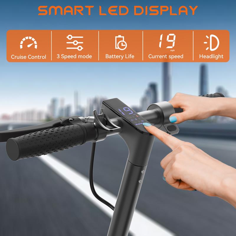 Patinete eléctrico con asiento | Motor de 350 W, velocidad máxima de 30 km/h, batería de 36 V | Diseño plegable con control por aplicación, doble freno y suspensión | Ideal para desplazamientos diarios, viajes por el campus y trayectos cortos por la ciuda