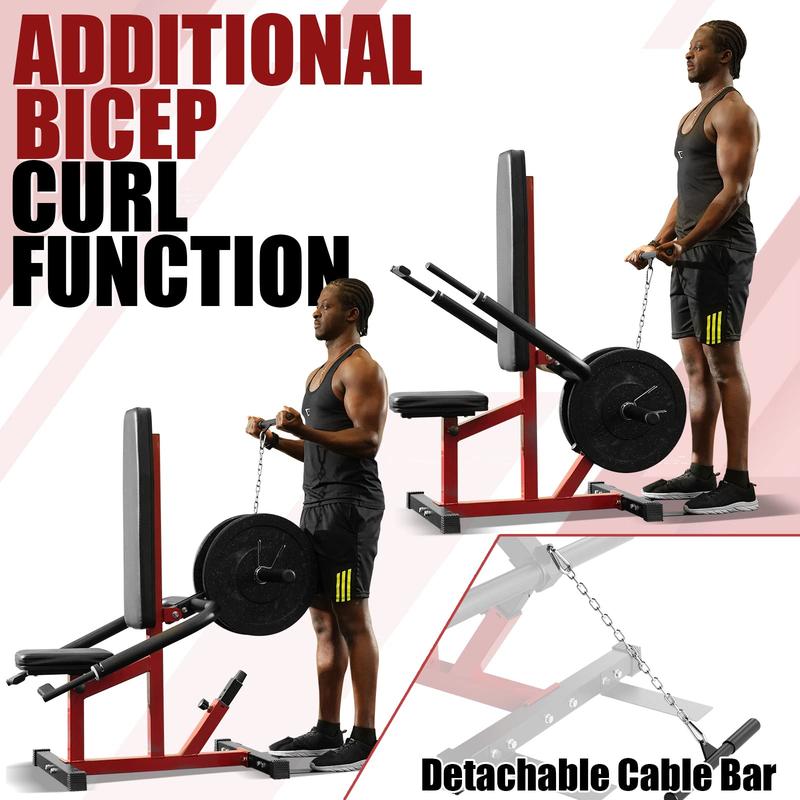 Máquina de fondos sentados con carga de discos - Máquina de fondos y press de tríceps con barra de cable para entrenamiento de bíceps y pecho, soporta hasta 181 kg (400 lbs) Kit de gimnasio en casa Equipo de entrenamiento en casa Juego de mancuernas y bar