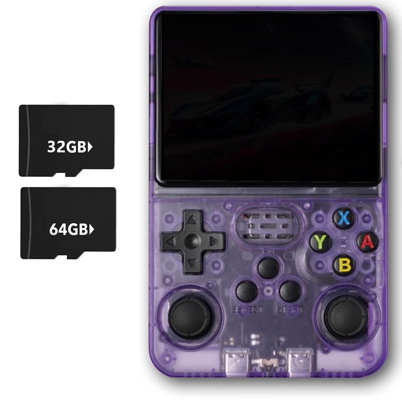 Consola de juegos portátil WUDS R36S: pantalla IPS de 3,5", sistema Linux con más de 16000 juegos clásicos, tarjeta TF de 32 GB + 64 GB, portátil, ideal como regalo de Navidad, Acción de Gracias o cualquier otra festividad. tiktokshopspringglowup