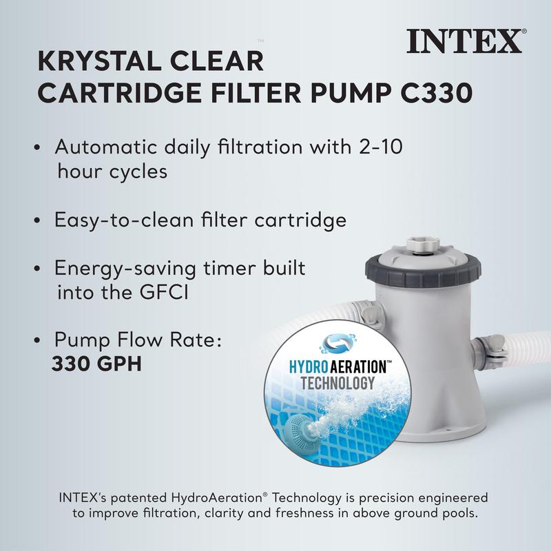 Piscina desmontable Intex Prism Frame con bomba.