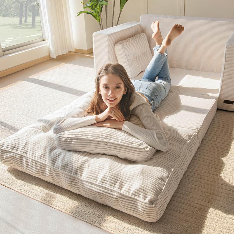 Ofertas para ti MAXYOYO Sofá cama plegable convertible 2 en 1 con almohadas, sofá de dos plazas extraíble para sala de estar, dormitorio o salón