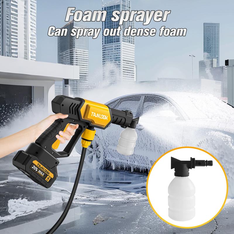 Hidrolavadora inalámbrica con base de carga de un solo puerto, lavadora portátil para botellas, ideal para la limpieza del coche, el hogar y el riego del jardín.