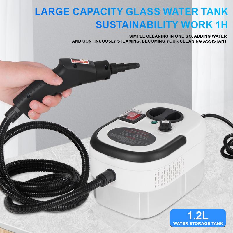 Limpiador a vapor portátil de mano para coche y cocina, 1 juego de limpiador a vapor de alta temperatura y presión para coche, herramientas de limpieza a vapor para coches, máquina de limpieza de coches, accesorios de limpieza de coches, accesorios de lav