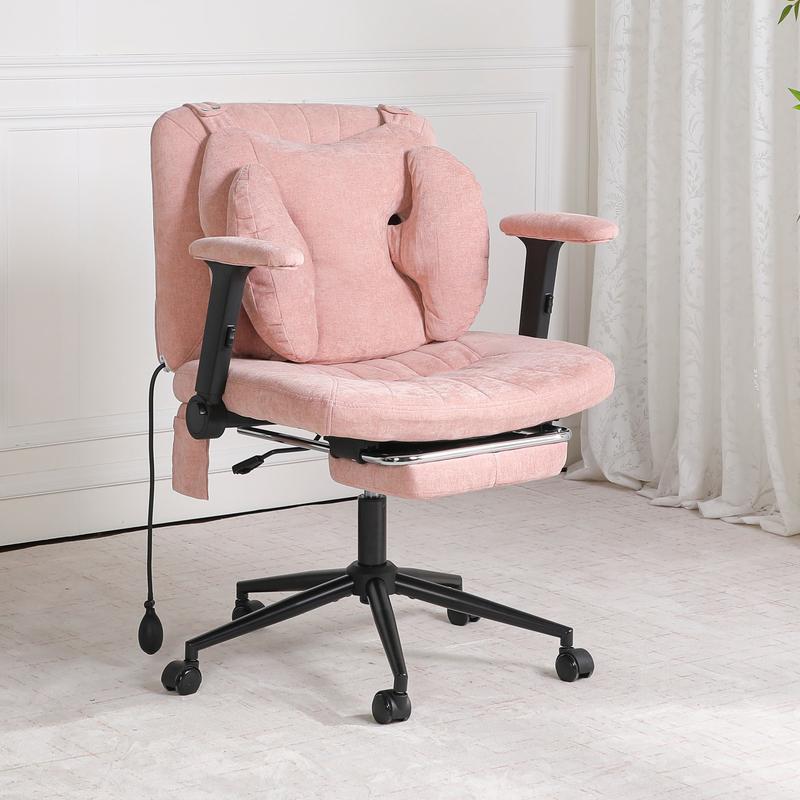 【Miroza】Sillón cruzado con cojín inflable manual y reposabrazos abatibles, sillón moderno e informal para sala de estar, altura del asiento ajustable, soporte lumbar y reposabrazos, adecuado para salas de estar, dormitorios y oficinas.