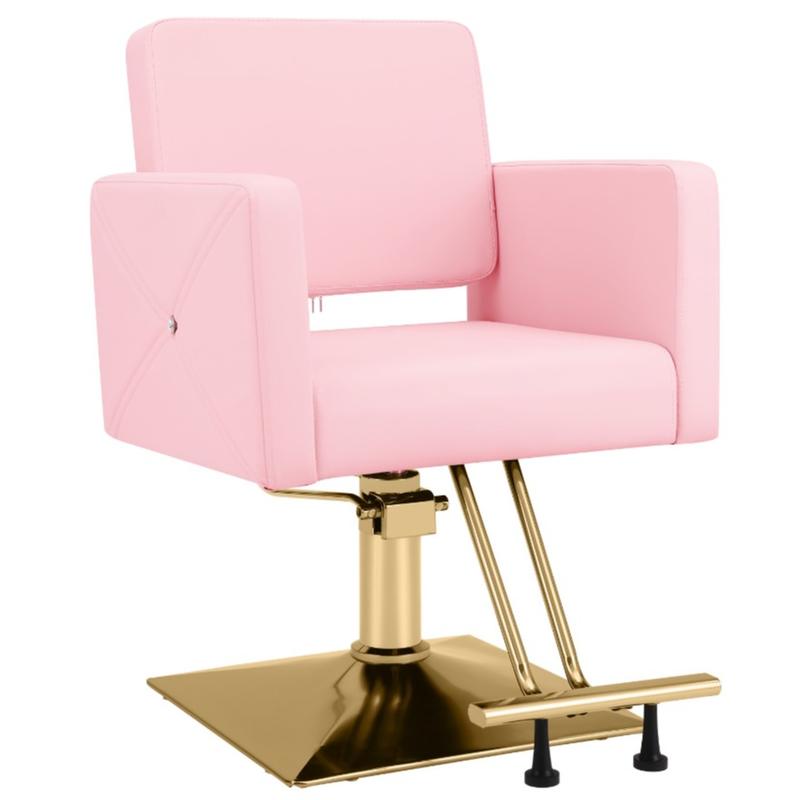 Silla de peluquería para estilistas con bomba hidráulica de alta resistencia, giro de 360 ​​grados, capacidad de carga máxima de 150 kg (330 lbs).