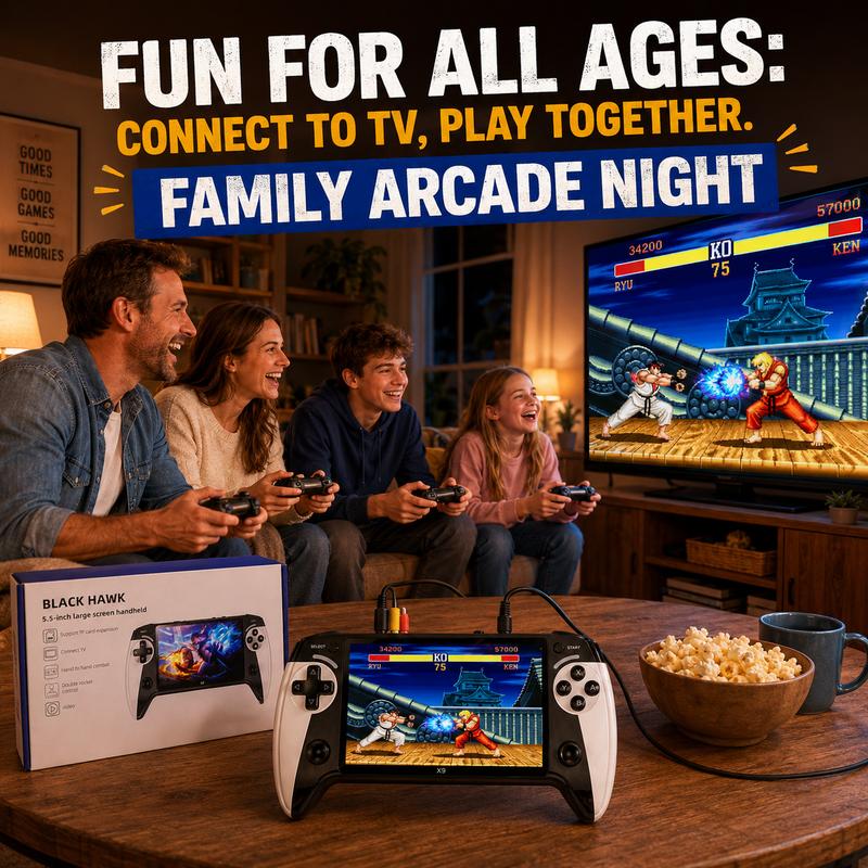 Consola de juegos portátil X9, pantalla HD de 5,5 pulgadas, compatible con miles de juegos, ideal para juegos retro, relajación en casa, reuniones con amigos y como regalo perfecto para fiestas, vacaciones, familia, amigos, Navidad y San Valentín.
