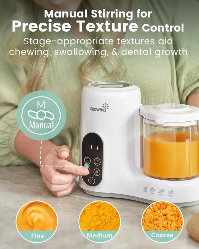 Máquina para preparar comida para bebés con cesta de vapor, One Step Baby F