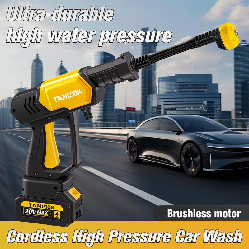 Hidrolavadora inalámbrica con base de carga de un solo puerto, lavadora portátil para botellas, ideal para la limpieza del coche, el hogar y el riego del jardín.