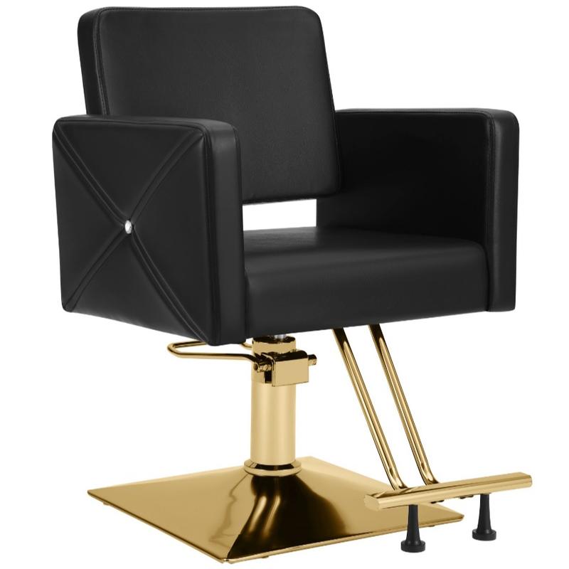 Silla de peluquería para estilistas con bomba hidráulica de alta resistencia, giro de 360 ​​grados, capacidad de carga máxima de 150 kg (330 lbs).