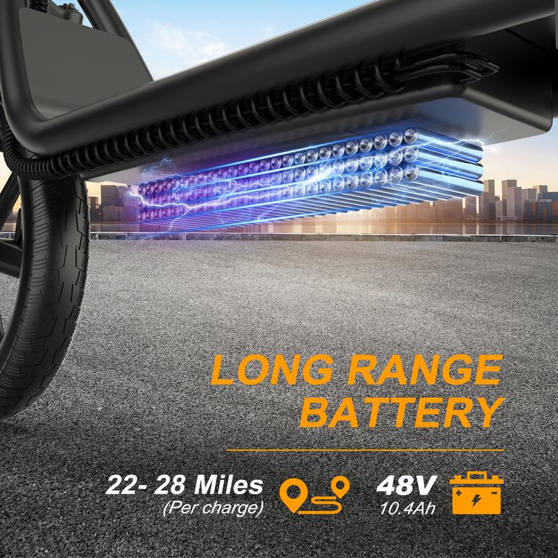 Patinete eléctrico, motor de 500 W, velocidad máxima de 35 km/h, batería de larga duración, autonomía de 35-45 km por carga, pantalla LCD, sistema de doble frenado. Patinete urbano para adultos.