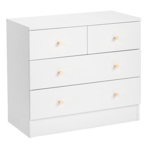 Cómoda rosa de 5 cajones para dormitorio, cómoda moderna de madera, cómodas rosas para dormitorio de niñas, dispositivo antivuelco, tirador de metal oro rosa, sala de estar, recibidor, pasillo, oficina