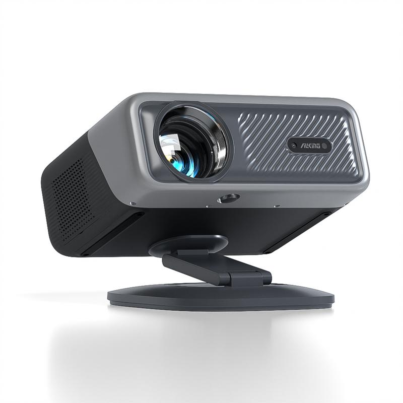 Proyector portátil de 800 lúmenes ANSI, compatible con 1080p y 4K, certificado por Netflix, proyector de cine para exteriores con enfoque automático, corrección trapezoidal, 3D, Dolby Audio, WiFi 6, Bluetooth 5.0, zoom del 50%, HDMI y USB-C.