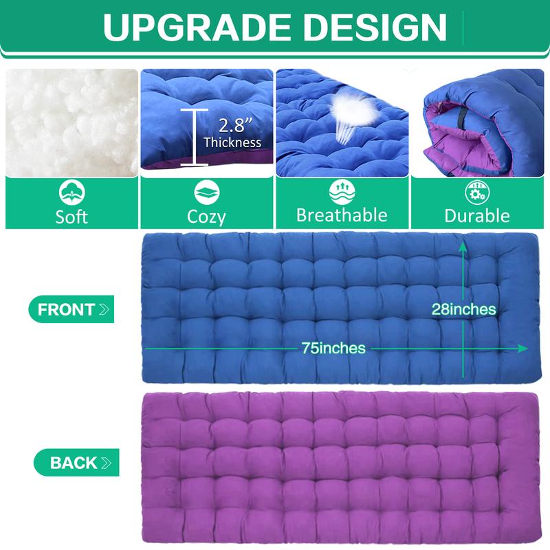 Cama plegable de camping para exteriores con colchón, cama para dormir resistente con bolsa de transporte, soporta hasta 408 kg, cama portátil para invitados para camping, viajes, uso en exteriores e interiores.