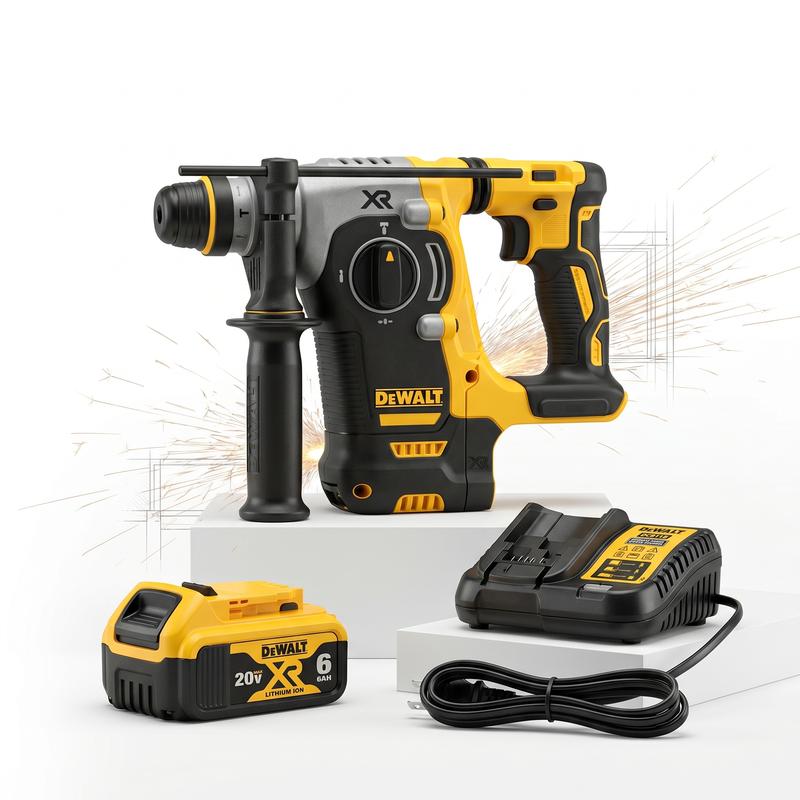 Taladro percutor rotativo Dewalt DCH273 de 20 V MAX | Martillo percutor inalámbrico sin escobillas para mejoras del hogar y proyectos de bricolaje | Herramienta potente y duradera